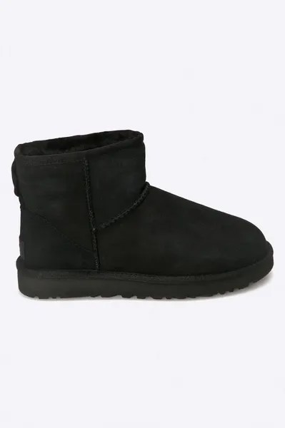 Замшевые зимние ботинки UGG Ugg, черный