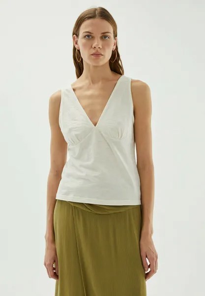 Топ WITH KNOTTED STRAPS AND NECKLINE System Action, цвет off white