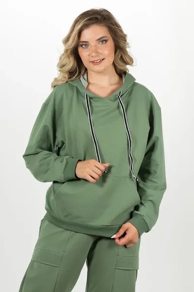 Худи женское Brava 5264 зеленое 50 RU
