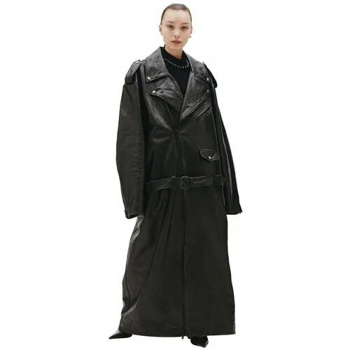 Balenciaga Кожаный длинный плащ 2