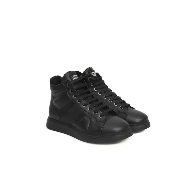Cerruti 1881 Женские кроссовки из коровьей кожи, черный