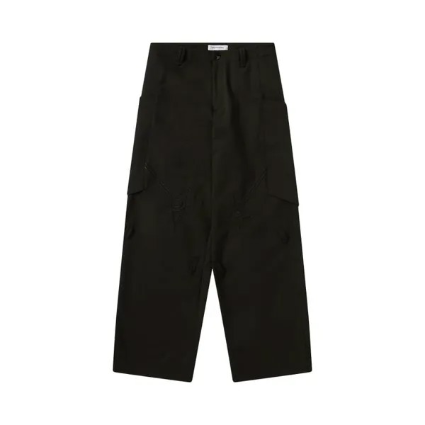 Брюки Kiko Kostadinov Nesebur Embroidered Trouser, черный