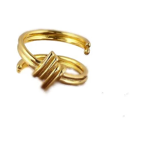 Кольцо WASABI jewell, безразмерное, золотой, желтый