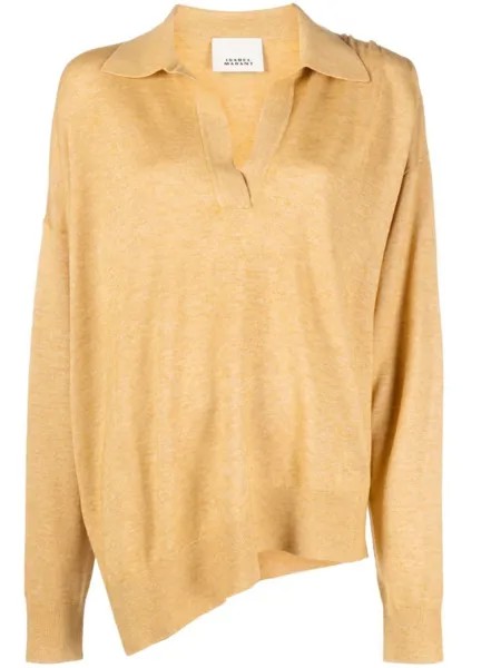 ISABEL MARANT топ с отложным воротником, желтый