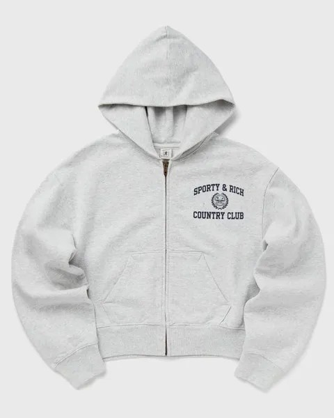 Свитер Sporty & Rich Zip Sweater, цвет heather gray