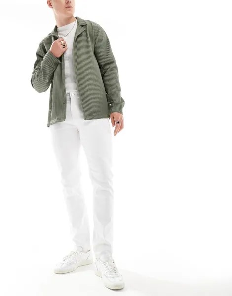 ASOS DESIGN — Белые джинсы скинни