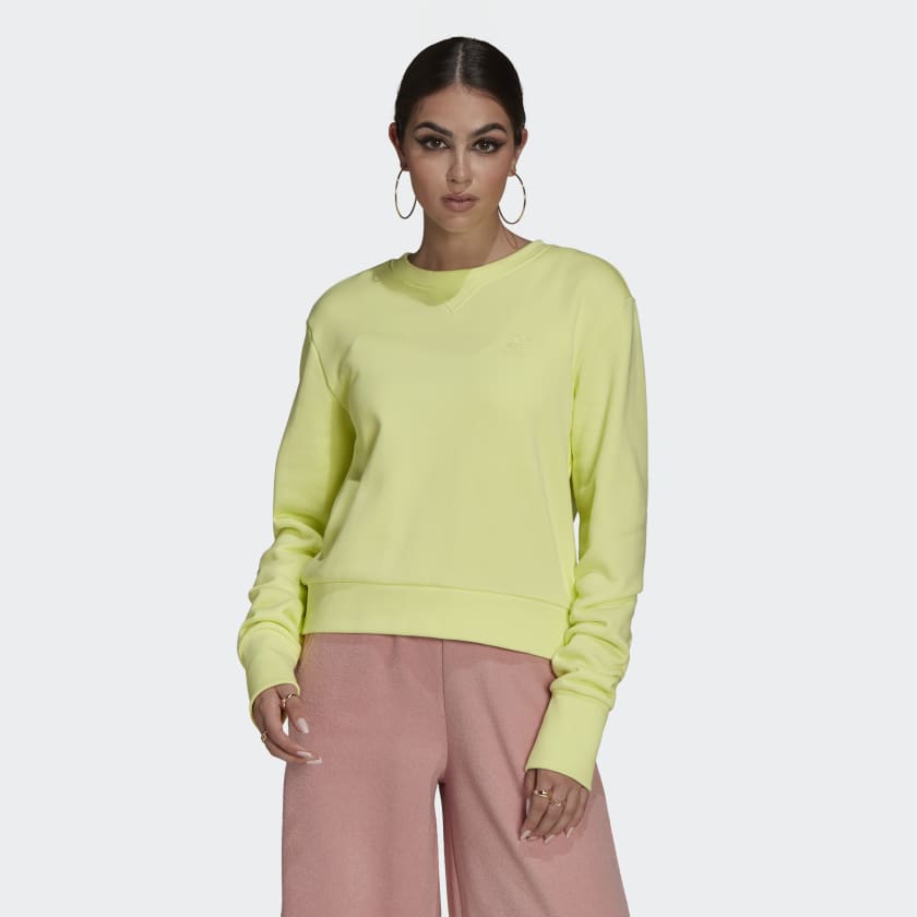 Свитшот женский Adidas HE6922 желтый 38 EU