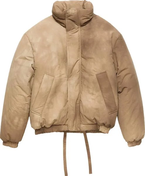 Куртка Acne Studios Dyed Puffer 'Camel Beige', коричневый