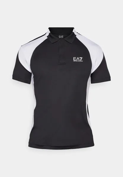 Поло EA7 Emporio Armani, черный