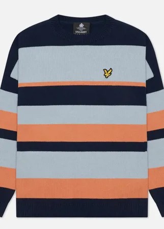 Женский свитер Lyle & Scott Stripe Jumper, цвет голубой, размер XS