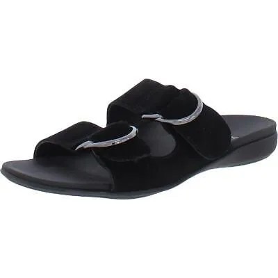 Vionic Womens Corlee Suede Slip On Flat Slide Sandals Shoes BHFO 9756