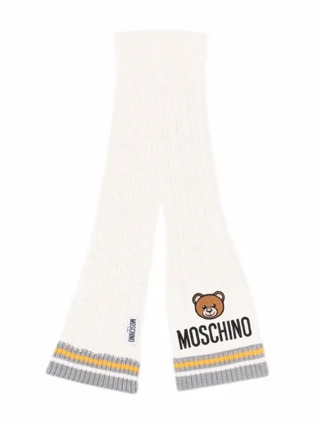 Moschino Kids шарф с принтом Teddy Bear