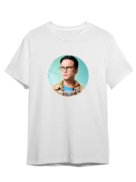 Футболка унисекс СувенирShop Сериал Теория большого взрыва/Шелдон 1 белая M
