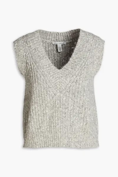 Меланжевый жилет из смесового хлопка Autumn Cashmere, серый