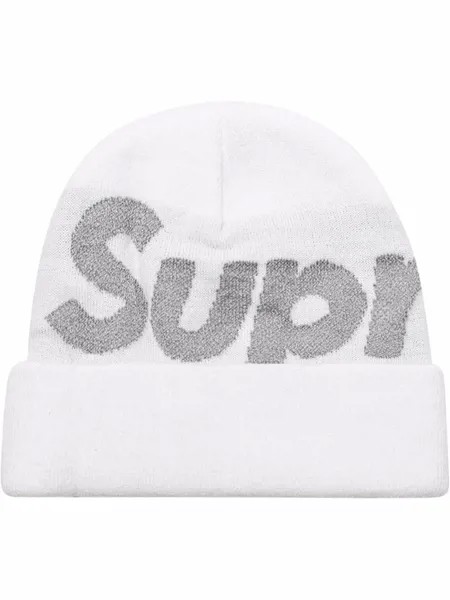 Supreme шапка бини с логотипом