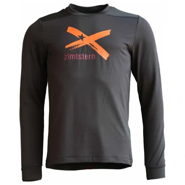 Флисовый свитер Zimtstern Crewz Shirt L/S, цвет Pirate Black