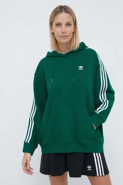 Толстовка с 3 полосками Hoodie OS adidas Originals, зеленый