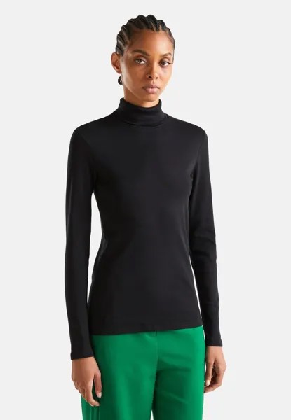 Рубашка с длинным рукавом United Colors of Benetton, черный