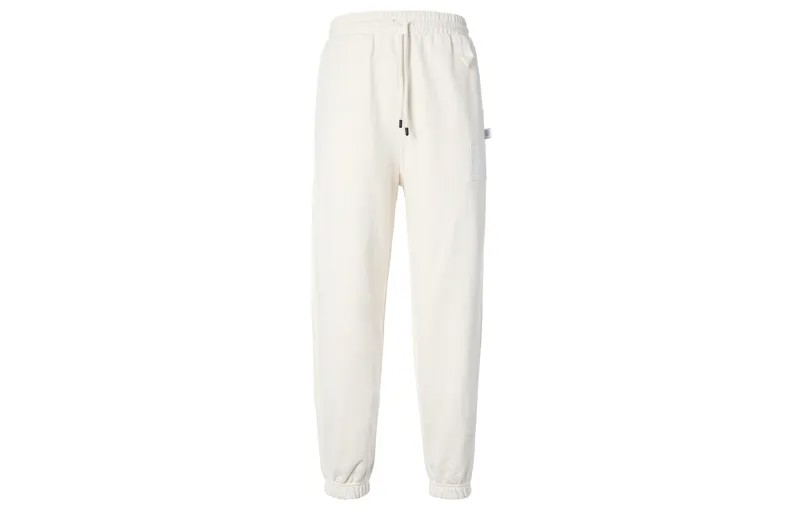 Спортивные брюки Lounge Knit Unisex Off-white Adidas, кремовый