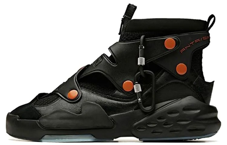 ANTA Bastard Lifestyle Shoes Men High-top Black/bronze/oxygen Blue