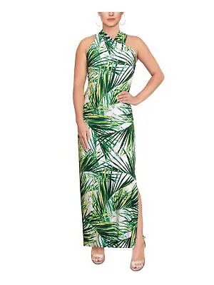 RACHEL RACHEL ROY Женское зеленое платье-футляр макси без рукавов с перекрестной подкладкой XS