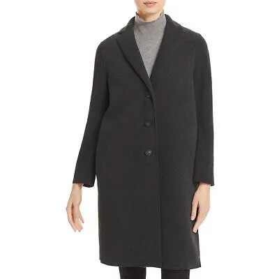Harris Wharf London Женское серое зимнее теплое пальто миди Верхняя одежда 38 BHFO 1577