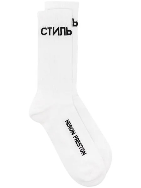 Heron Preston носки с логотипом Стиль