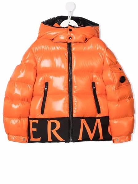 Moncler Enfant пуховик с логотипом