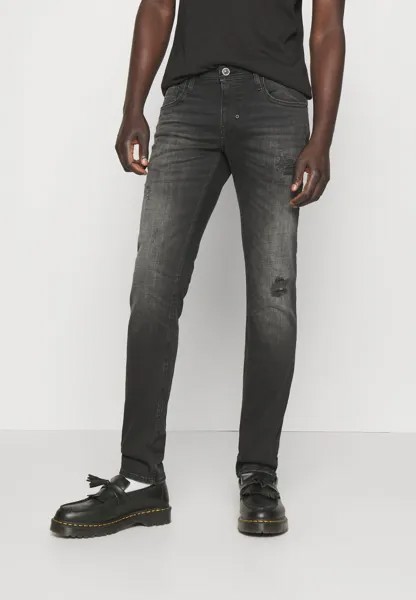 Джинсы Tapered Fit Ozzy Tapered Fit Jeans In Black Wash Stretch Denim Antony Morato, цвет black denim