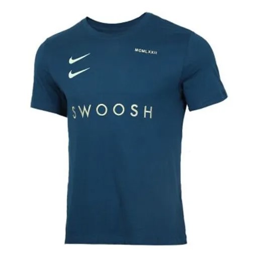 Футболка спортивная swoosh sports с коротким рукавом Nike, синий