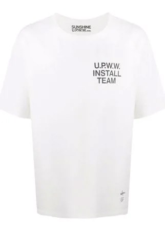 U.P.W.W. футболка оверсайз с логотипом