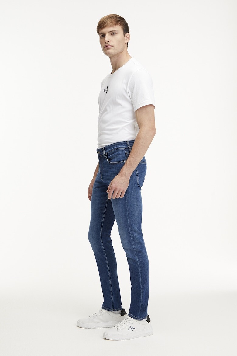 Облегающие джинсы с 5 карманами Calvin Klein Jeans, синий