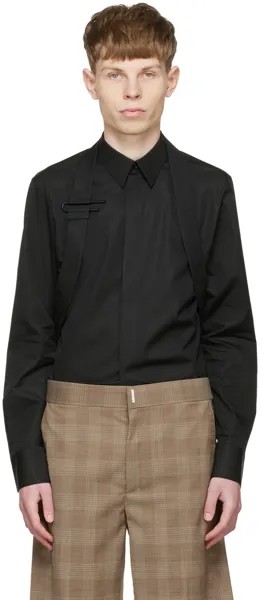 Черная хлопковая рубашка Givenchy