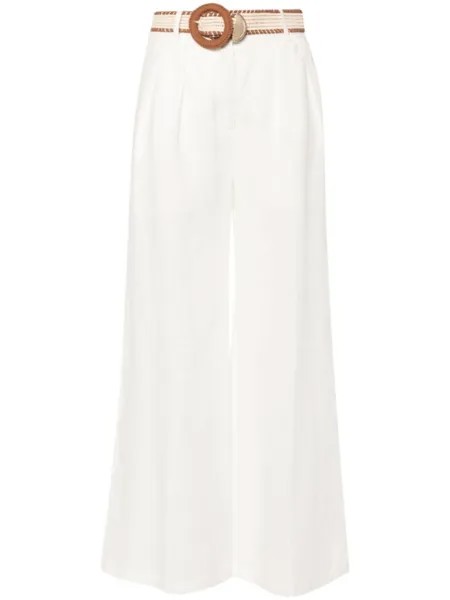 ZIMMERMANN брюки палаццо Golden Tuck, белый
