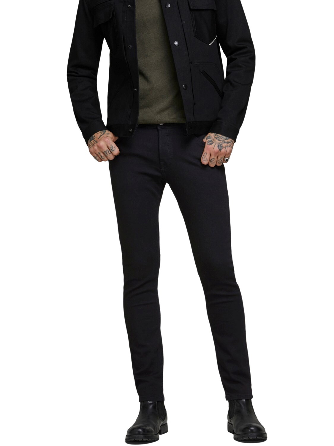 Джинсы Jack & Jones GLENN slim, черный