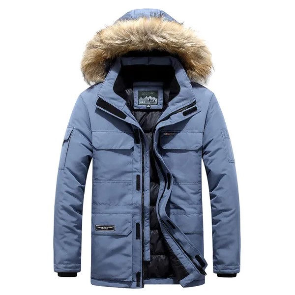 2021 зимние канадские пуховые парки, мужская куртка, модная ветровка с капюшоном и меховым воротником, утепленное пальто, мужская одежда