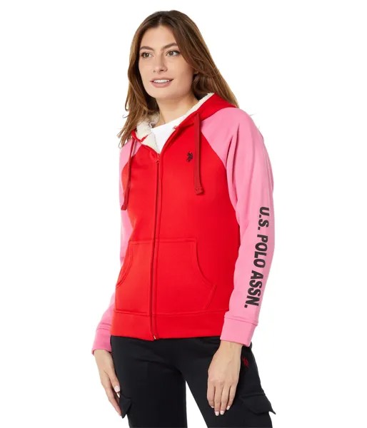 Худи U.S. POLO ASSN., Raglan Color-Block Hoodie