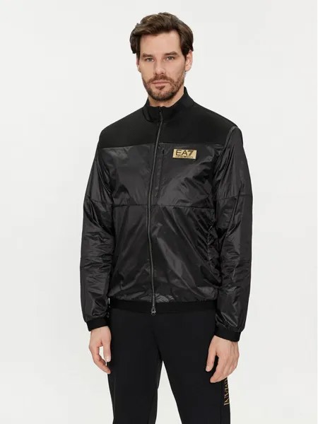 Бомбер стандартного кроя Ea7 Emporio Armani, черный