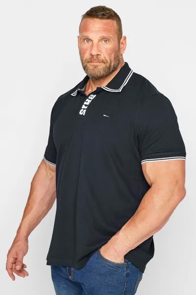 Рубашка-поло с планкой BadRhino, синий