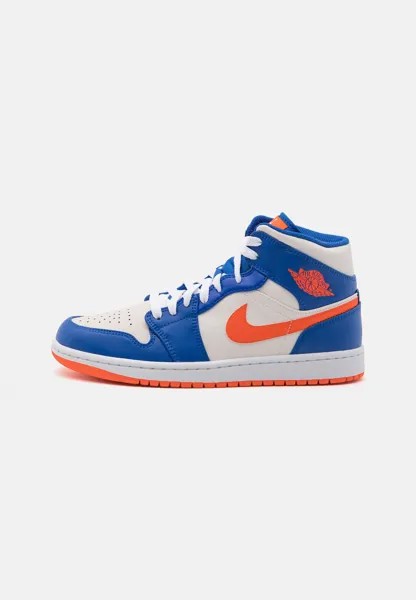 Высокие кроссовки Jordan Air Jordan 1 Mid Wht, game royal / фантомный белый