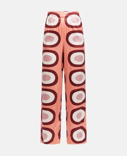 Шелковые брюки Marimekko, розовый