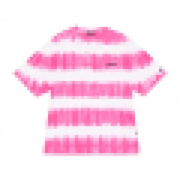 NERDY (22SS) Stripe Dying Short Sleeve T-Shirt Hot Pink