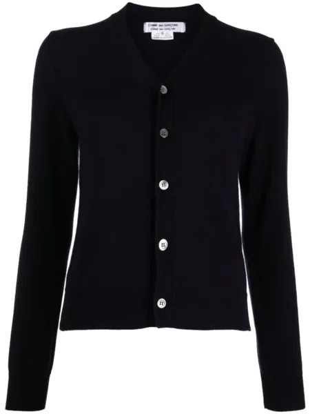 Comme Des Garçons Comme Des Garçons кашемировый кардиган с V-образным вырезом, синий