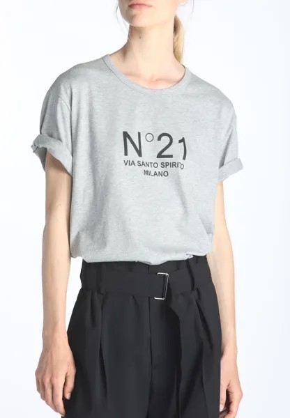 Футболка женская NO.21 124892 серая 38 IT
