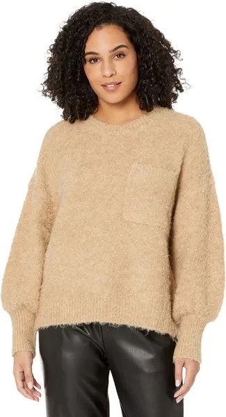 Свитер Bocle Crew with Chest Pocket Vince Camuto, цвет Latte Heather