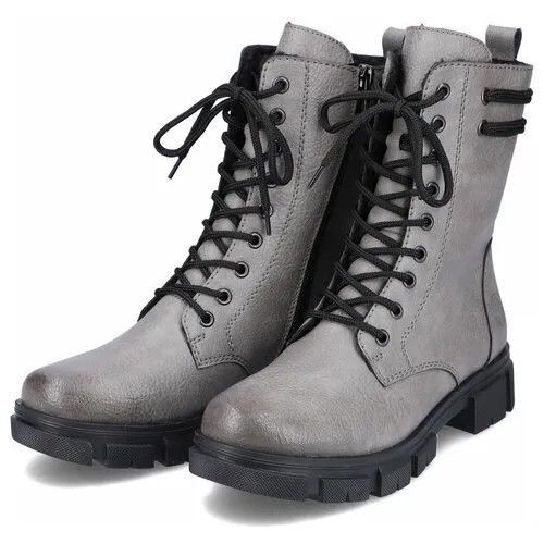 Ботинки Rieker, размер 38, серый, серебряный