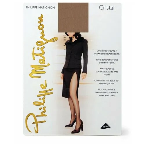 Колготки Philippe Matignon Cristal, 30 den, размер 3, playa nature