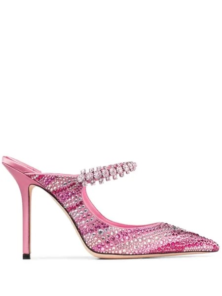 Jimmy Choo 100-мм мюли Bing, розовый