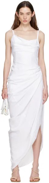 Белое платье-макси Le Papier 'La Robe Saudade' Jacquemus