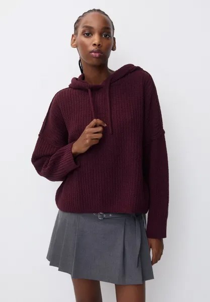 Толстовка Chenille PULL&BEAR, цвет dark red